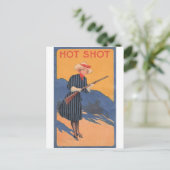 Koe Meisje - Hot Shot  Briefkaart (Staand voorkant)