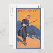 Koe Meisje - Hot Shot  Briefkaart (Voorkant / Achterkant)