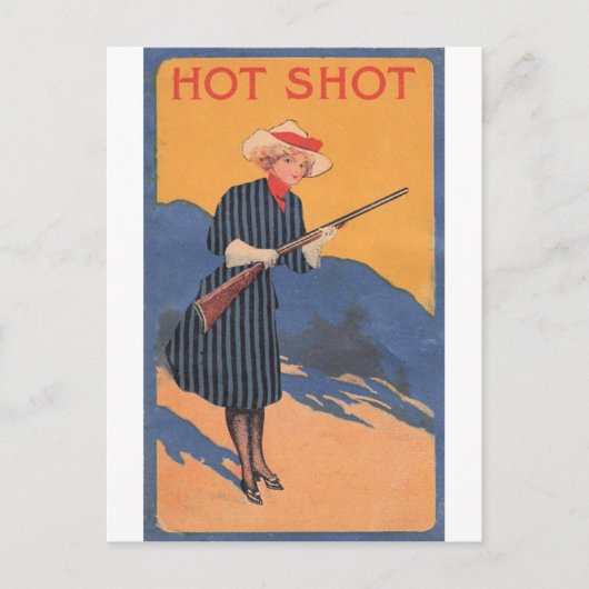 Koe Meisje - Hot Shot  Briefkaart (Voorkant)