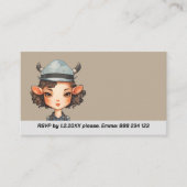 Koe meisje Party Informatiekaartje (Voorkant)