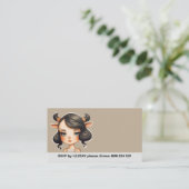 Koe meisje Party Informatiekaartje (Staand voorkant)