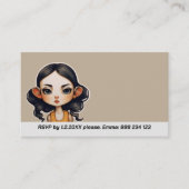 Koe meisje Party Informatiekaartje (Voorkant)