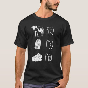 Koe Melkkaas Formule Funny Wiskunde Leraar Calcul T-shirt