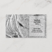 Koe melkrundvlees Boerderij zwart/wit land Visitekaartje (Voorkant)