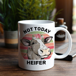 Koe Meme Not Today Heifer Koffiemok