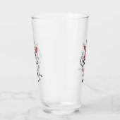 Koe met baby flesje cartoon glas (Rechts)