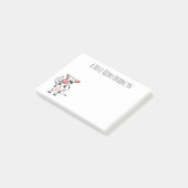 Koe met baby flesje cartoon post-it® notes (Schuin)