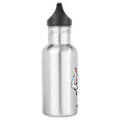 Koe met baby flesje cartoon waterfles (Links)