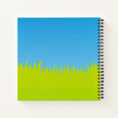 Koe met bord notitieboek (Achterkant)