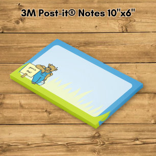 Koe met bord post-it® notes
