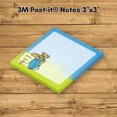 Koe met bord post-it® notes