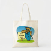Koe met bord tote bag (Voorkant)