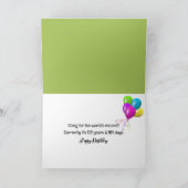 Koe met brillen Verjaardag Humor Kaart (Binnen)