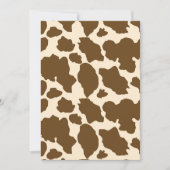 Koe met bruine spots Druk boerenveestapel af Bedankkaart (Voorkant)