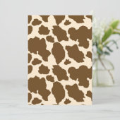 Koe met bruine spots Druk boerenveestapel af Bedankkaart (Staand voorkant)