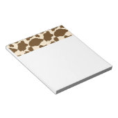 Koe met bruine spots Druk boerenveestapel af Notitieblok (Schuin)