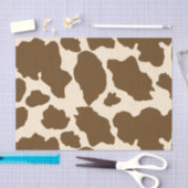 Koe met bruine spots Druk boerenveestapel af Tissuepapier (Craft)