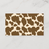 Koe met bruine spots Druk boerenveestapel af Visitekaartje (Achterkant)