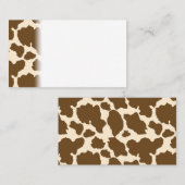 Koe met bruine spots Druk boerenveestapel af Visitekaartje (Voorkant / Achterkant)