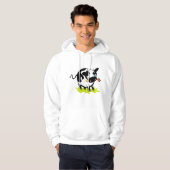 Koe Met Een Bloem Hoodie (Voorkant volledig)