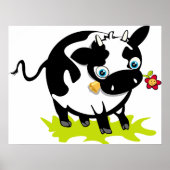 Koe met een ventilator poster (Voorkant)