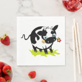 Koe met een ventilator servet (Insitu)