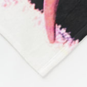 Koe met lange hoorns fleece deken (Hoek)