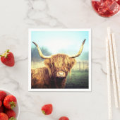 Koe met lange hoorns servet (Insitu)