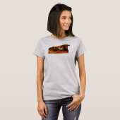 Koe met open mond loeiend t-shirt (Voorkant volledig)