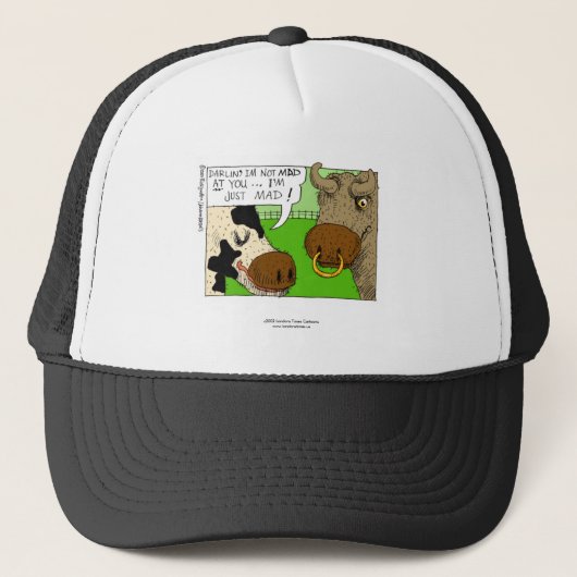 Koe met PMS? Grappige ingelijste print Trucker Pet (Voorkant)