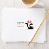 Koe met rendierAntlers Etiket (Insitu)