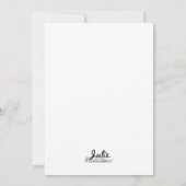 Koe met Roze Verjaardag Ballon Kaart - Personalise (Achterkant)