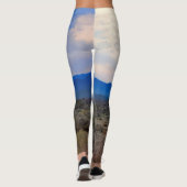 Koe met Storm Clouds met Persoonlijke Naam Leggings (Achterkant)