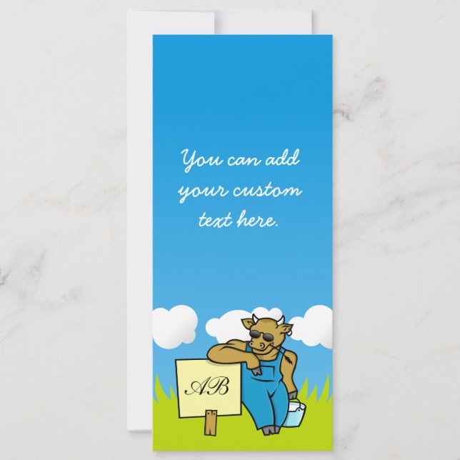 Koe met teken (Voorkant)