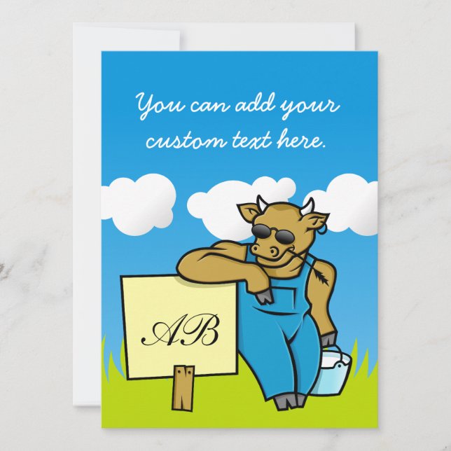 Koe met teken (Voorkant)