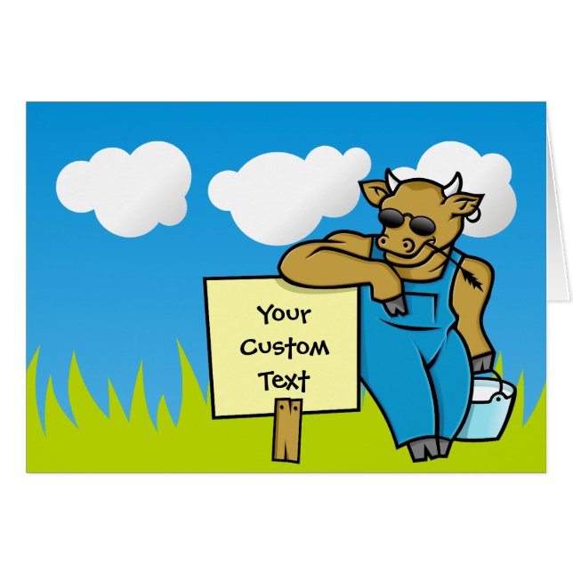 Koe met teken (Voorkant Horizontaal)