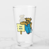 Koe met teken glas (Achterkant)