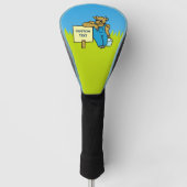 Koe met teken golfheadcover (Voorkant)