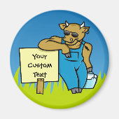 Koe met teken magneet (Voorkant)