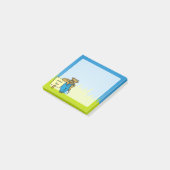 Koe met teken post-it® notes (Schuin)