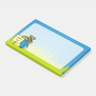Koe met teken post-it® notes