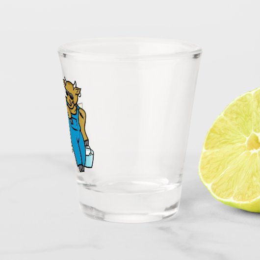 Koe met teken shot glas (Rechts)