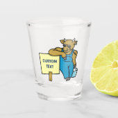 Koe met teken shot glas (Voorkant)