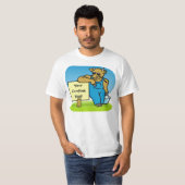 Koe met teken t-shirt (Voorkant volledig)