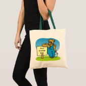 Koe met teken tote bag (Voorkant (product))