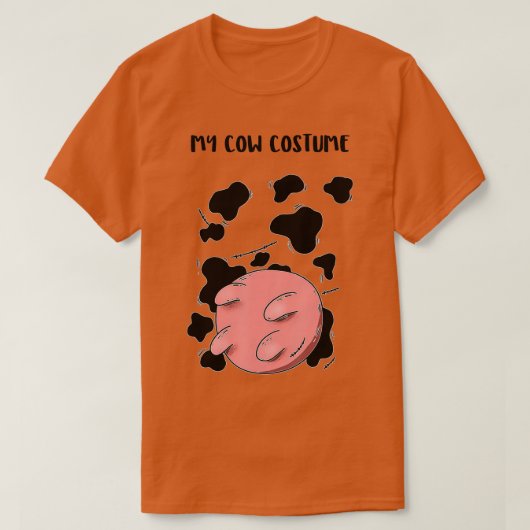 Koe met UTters Cowprint Koe Udder Costuum T-shirt (Design voorkant)