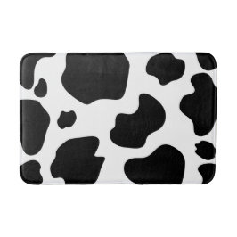 Koe met vlekken print zwart & wit rustieke boerder badmat