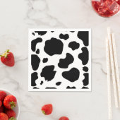 Koe Met Vlekken Zwart & Wit Verjaardagsfeestje Servet (Insitu)