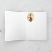 Koe met wenskaart van draaistellen kaart (Binnen)