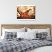 Koe met zwarte kop Lascaux Canvas Afdruk (Insitu (Slaapkamer))